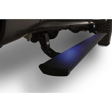 AMP Research 76160-01A PowerStep Series Running Boards, Black Powered Aluminum Set of 2