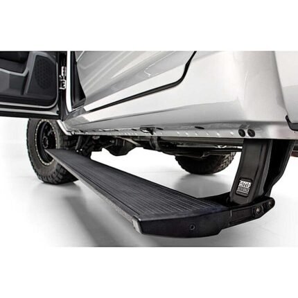 AMP Research 76243-01A PowerStep Series Running Boards, Black Powered Aluminum Set of 2