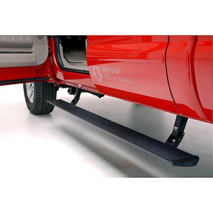 AMP Research 75104-01A PowerStep Series Running Boards, Powdercoated Black Powered Aluminum Set of 2