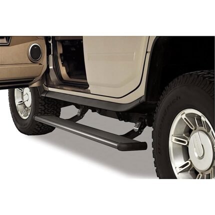 AMP Research 75107-01A PowerStep Series Running Boards, Powdercoated Black Powered Aluminum Set of 2