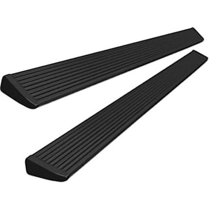 AMP Research 75155-01A PowerStep Series Running Boards, Powdercoated Black Powered Aluminum Set of 2