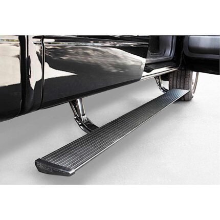AMP Research 76141-01A PowerStep Series Running Boards, Powdercoated Black Powered Aluminum Set of 2
