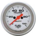 Autometer 4363 Ultra-Lite Series Gauge, Fuel Pressure, 2 1/16in. 100Psi, Digital Stepper Motor. - Image 2