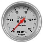 Autometer 4461 Ultra-Lite Series Gauge, Fuel Pressure, 2 5/8in. 15Psi, Digital Stepper Motor.