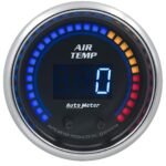 Autometer 6158 Cobalt Series Gauge, Air Temp, Dual, 2 1/16in. 0-300f, Digital.