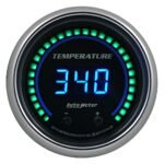 Autometer 6754-CB Cobalt Elite Series Digital Gauge, Fluid Temperature, 2 1/16in. Two Channel, Selectable.