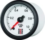 Autometer ST3353 Stack Series Gauge, Fuel Press, Pro Stepper Motor, 52Mm, Wht, 0-1 Bar, M10 Male - Image 3