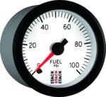 Autometer ST3356 Stack Series Gauge, Fuel Press, Pro Stepper Motor, 52Mm, Wht, 0-100Psi, 1/8in. Nptf Male - Image 6