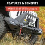 Aries 2081208 Front, Driver or Passenger Side Bumper End, Flat black Carbon Steel - Image 5