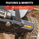 Aries 2081208 Front, Driver or Passenger Side Bumper End, Flat black Carbon Steel - Image 6