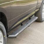 Aries 2556051 Running Boards, Powdercoated Black, Aluminum, Extended Cab Pickup, 5.5 in., AdvantEDGE Series - Image 2