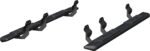 Aries 2558048 Running Boards, Powdercoated Black, Carbon Steel, Cab & Chassis - Crew Cab/Crew Cab Pickup, 5.5 in., AscentStep Series