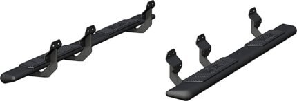 Aries 2558048 Running Boards, Powdercoated Black, Carbon Steel, Cab & Chassis - Crew Cab/Crew Cab Pickup, 5.5 in., AscentStep Series