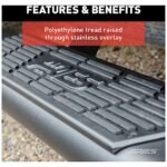Aries 2558055 Running Boards, Carbide Black Powder Coat, Steel, Crew Cab Pickup, 5.5 in., AscentStep Series - Image 7