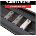 Aries 2558055 Running Boards, Carbide Black Powder Coat, Steel, Crew Cab Pickup, 5.5 in., AscentStep Series - Image 8