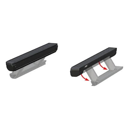Aries 3025144 Running Boards, Carbide Black Powder Coat Powered Carbon Steel Set of 2