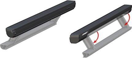 Aries 3025183 ActionTrac Series Running Boards, Powdercoated Textured Black Powered Aluminum Set of 2