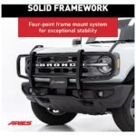 Aries 7100 Grille Guard, Black Carbon Steel - Image 6