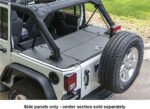 Aries ALC25001-01 Jeep Tonneau Cover - Powdercoated Textured Black, Aluminum, Hard, Direct Fit, Set of 2 - Image 2