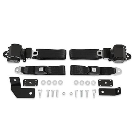 Brothers Trucks BELTKT4-3BLACK Seat Belt, 3-Point - Black