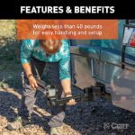 Curt 70001 Tow Bar - Textured black powdercoat, Carbon Steel, Universal, Sold Individually - Image 7