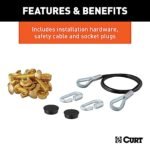 Curt 70133 Tow Bar - Powdercoated Gloss Black, Carbon Steel, Direct Fit, Sold Individually - Image 5