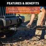 Curt 70134 Tow Bar - Powdercoated Gloss Black, Carbon Steel, Direct Fit, Sold Individually - Image 5