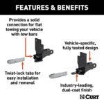 Curt 70144 Tow Bar - Direct Fit, Set of 2 - Image 2