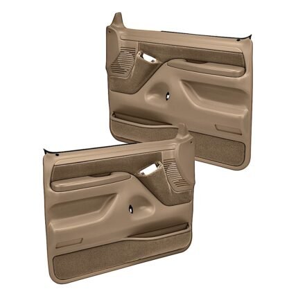 Coverlay 12-92F-LBR Front, Driver and Passenger Side Door Trim Panel - Light Brown