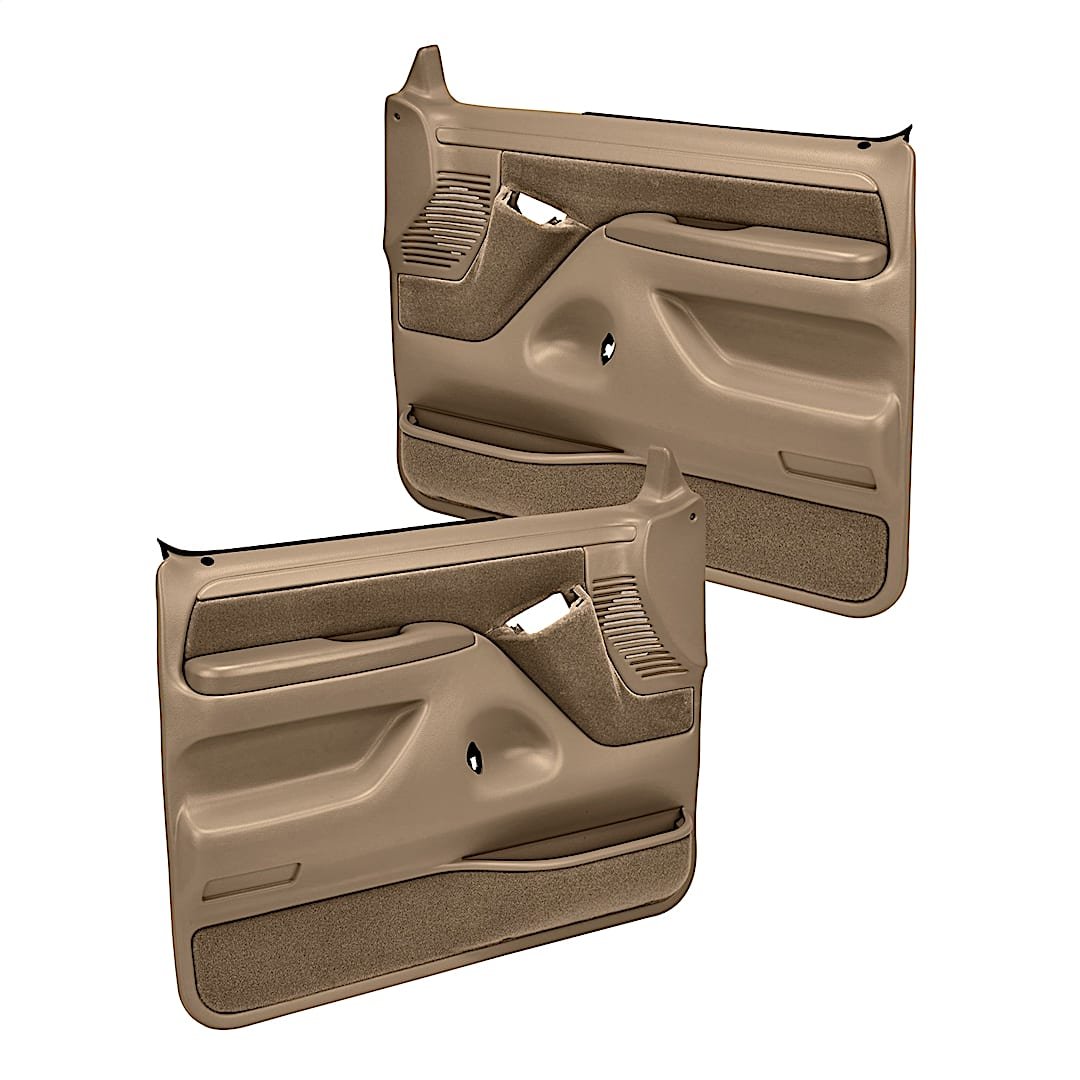 cvl1292flbr_1.jpg Coverlay 12-92F-LBR Front, Driver and Passenger Side Door Trim Panel - Light Brown - Image 1