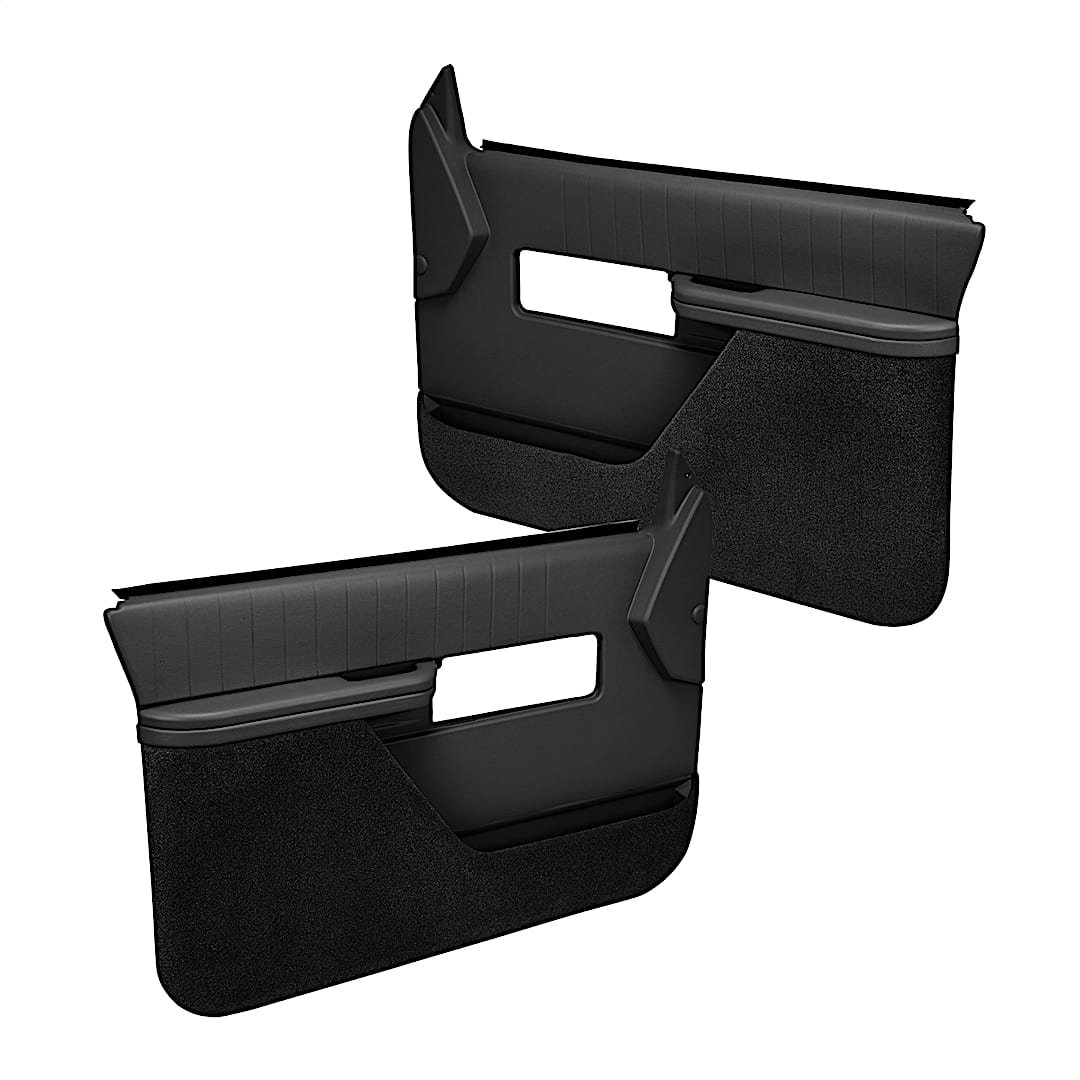 cvl1827fblk_1.jpg Coverlay 18-27F-BLK Front, Driver and Passenger Side Door Trim Panel - Black - Image 1