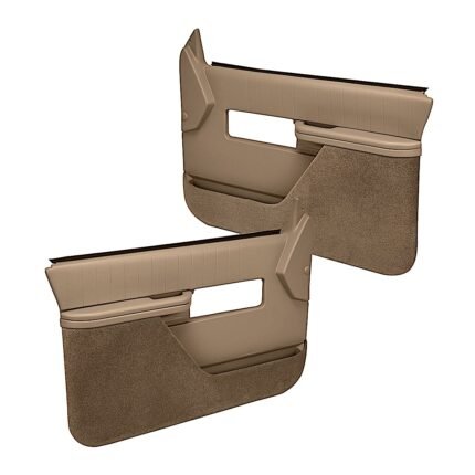 Coverlay 18-27F-LBR Front, Driver and Passenger Side Door Trim Panel - Light Brown