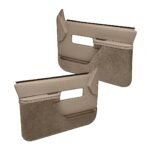 Coverlay 18-27F-MBR Front, Driver and Passenger Side Door Trim Panel - Medium Brown