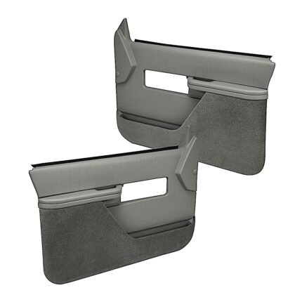 Coverlay 18-27F-MGR Front, Driver and Passenger Side Door Trim Panel - Medium Gray