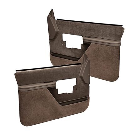 Coverlay 18-38F-DBR Front, Driver and Passenger Side Door Trim Panel - Dark Brown