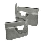 Coverlay 18-38F-LGR Front, Driver and Passenger Side Door Trim Panel - Light Gray