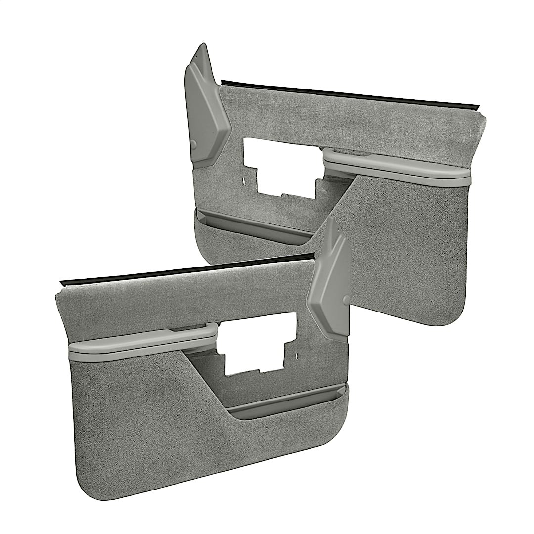 cvl1838fgr_1.jpg Coverlay 18-38F-LGR Front, Driver and Passenger Side Door Trim Panel - Light Gray - Image 1