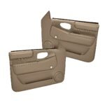 Coverlay 18-47N-MBR Front, Driver and Passenger Side Door Trim Panel - Medium Brown