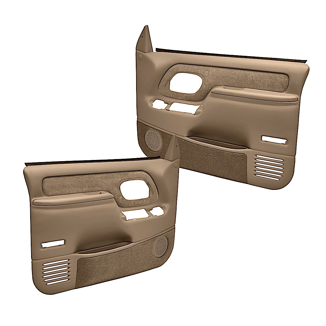 cvl1859flbr_1.jpg Coverlay 18-59F-LBR Front, Driver and Passenger Side Door Trim Panel - Light Brown - Image 1