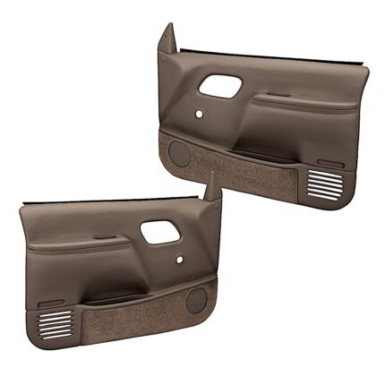 Coverlay 18-59N-DBR Front, Driver and Passenger Side Door Trim Panel - Dark Brown