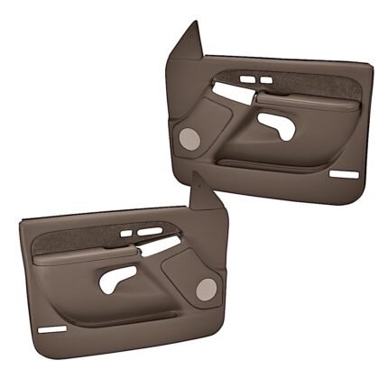 Coverlay 18-63FH-DBR Front, Driver and Passenger Side Door Trim Panel - Dark Brown