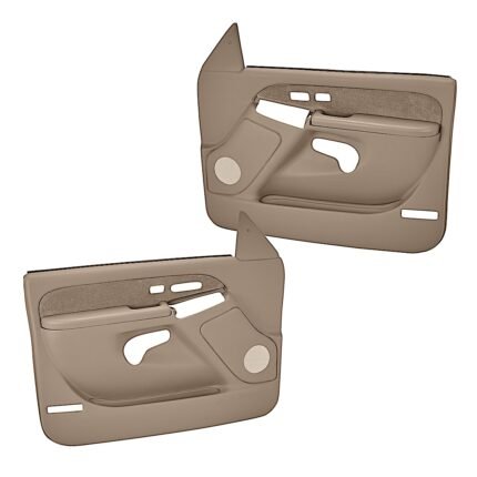 Coverlay 18-63FH-MBR Front, Driver and Passenger Side Door Trim Panel - Medium Brown