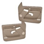 Coverlay 18-63F-MBR Front, Driver and Passenger Side Door Trim Panel - Medium Brown