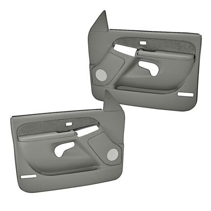 Coverlay 18-63F-MGR Front, Driver and Passenger Side Door Trim Panel - Medium Gray