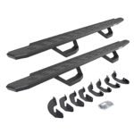 Go Rhino 6964158020T Running Boards, Protective Bedliner Coating, Galvanized Steel, Bracket Included, 4-Door, Extended Cab Pickup, RB30 Series
