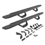 Go Rhino 6964358020T Running Boards, Protective Bedliner Coating, Galvanized Steel, Bracket Included, 4-Door, Extended Cab Pickup, RB30 Series