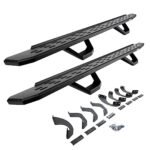 Go Rhino 6964368720PC Running Boards, Textured Black, Galvanized Steel, Bracket Included, 4-Door, Crew Cab Pickup, Crew Max, RB30 Series