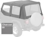 Bestop 51123-09 Replace-A-Top Soft Top - Without Frame (Requires Factory Frame) Charcoal - Image 7