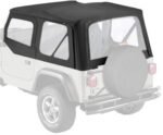 Bestop 51124-15 Replace-A-Top Soft Top - Without Frame (Requires Factory Frame) Black Denim - Image 4