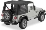 Bestop 51127-15 Replace-A-Top Soft Top - Without Frame (Requires Factory Frame) Black Denim